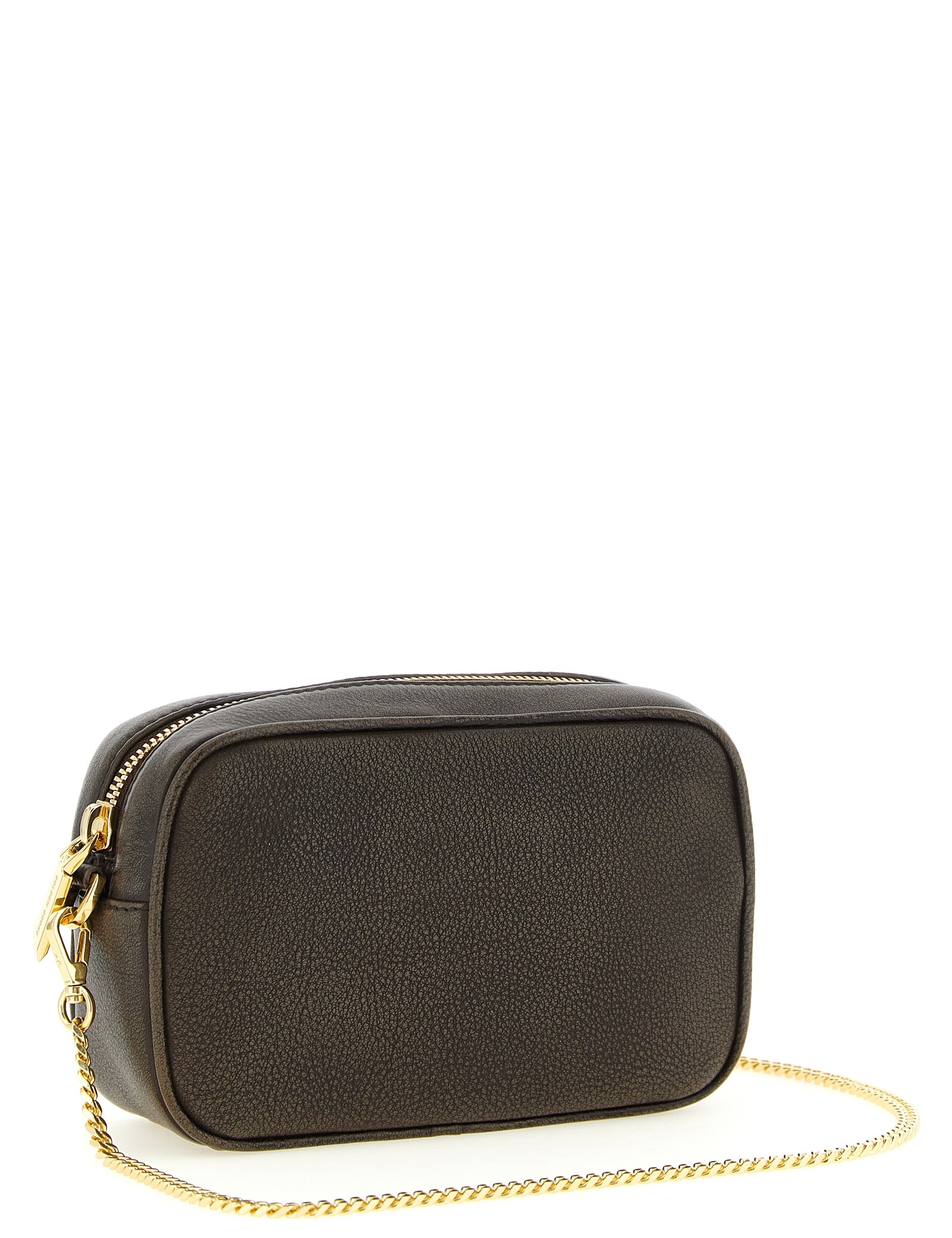 Golden Goose Brown Cow Leather Clutch Bag