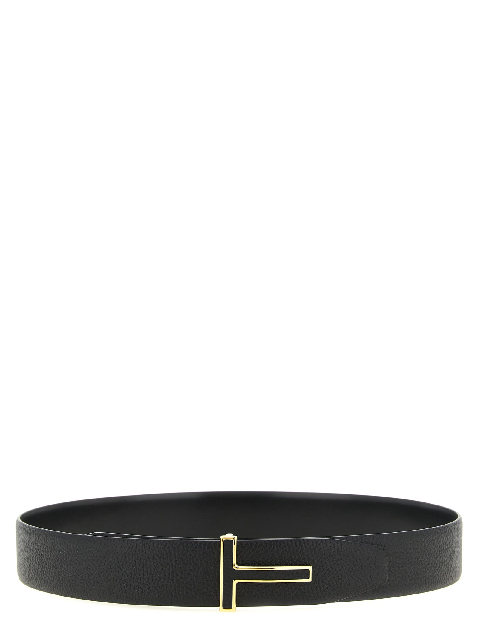 Tom Ford Black Calfskin Reversible Belt