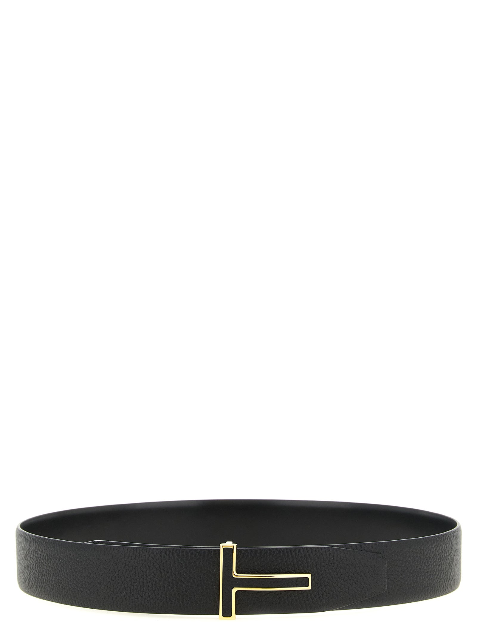 Tom Ford Black Calfskin Reversible Belt