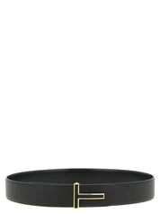 Tom Ford Black Calfskin Reversible Belt