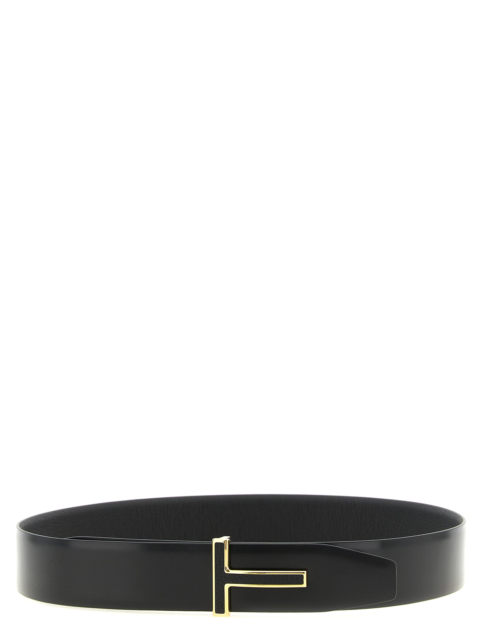 Tom Ford Black Calfskin Reversible Belt