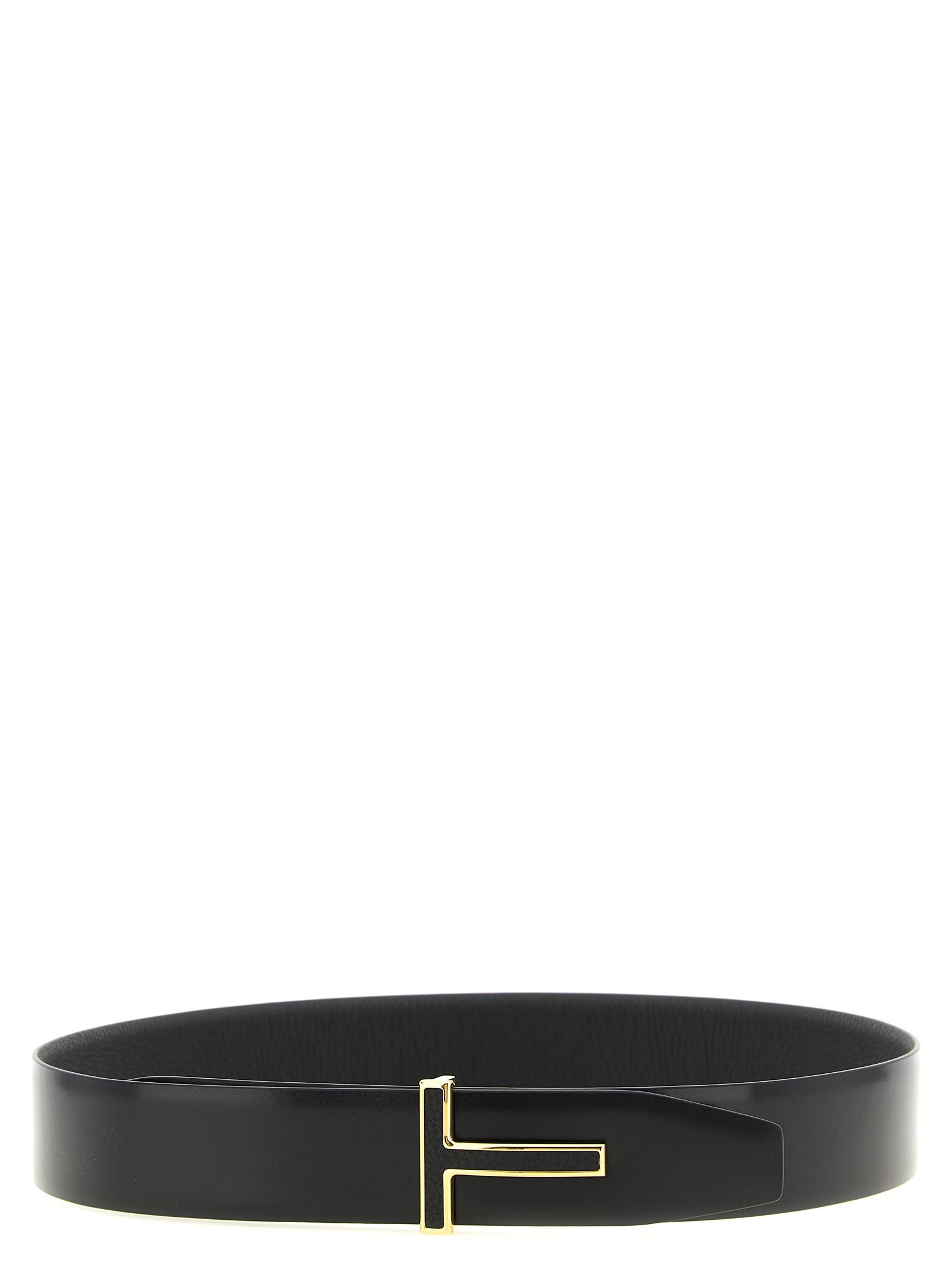 Tom Ford Black Calfskin Reversible Belt