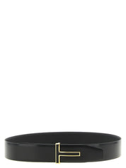 Tom Ford Black Calfskin Reversible Belt