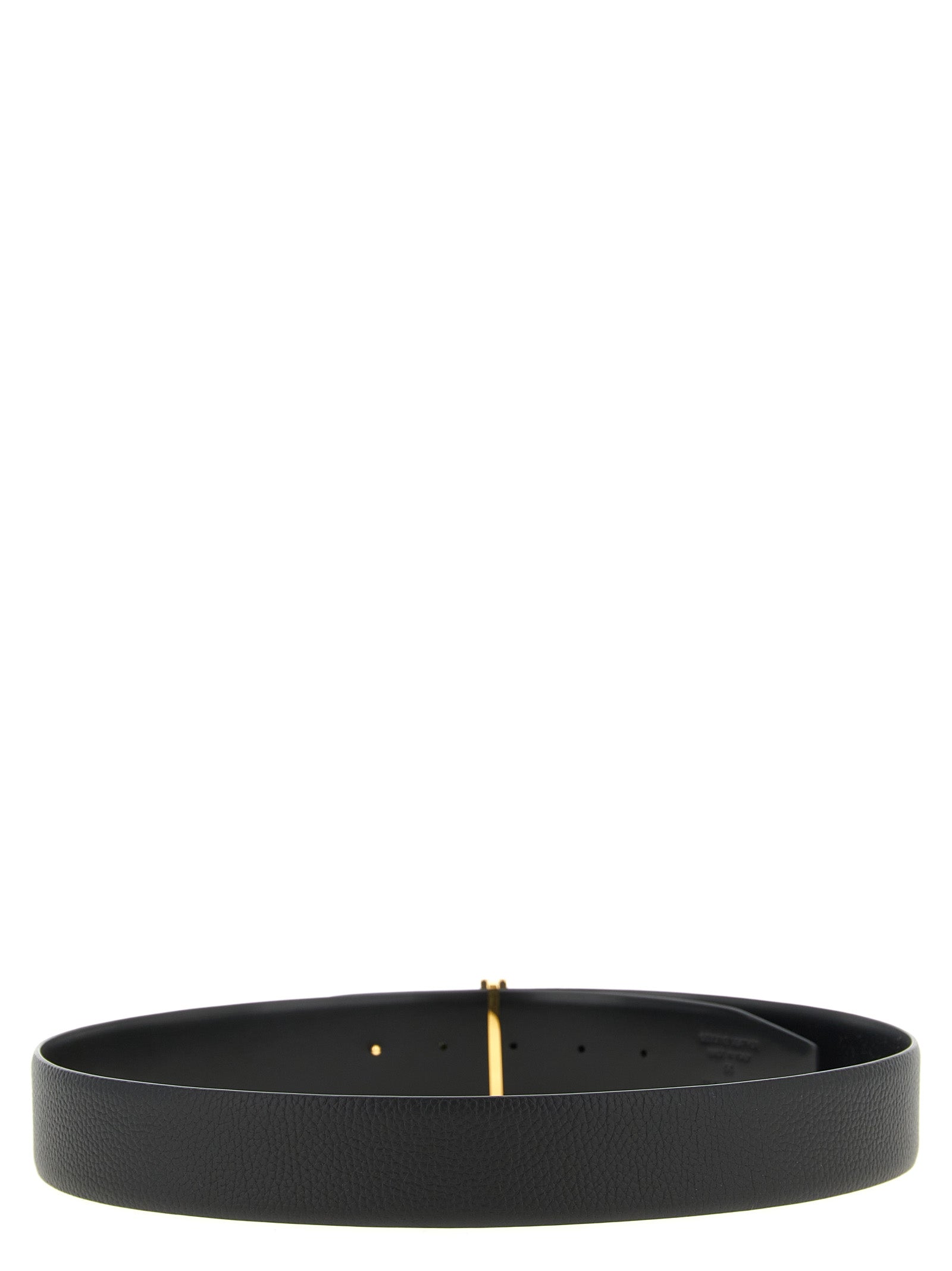 Tom Ford Black Calfskin Reversible Belt