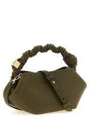 Ganni Olive Green Faux Leather Mini Handbag