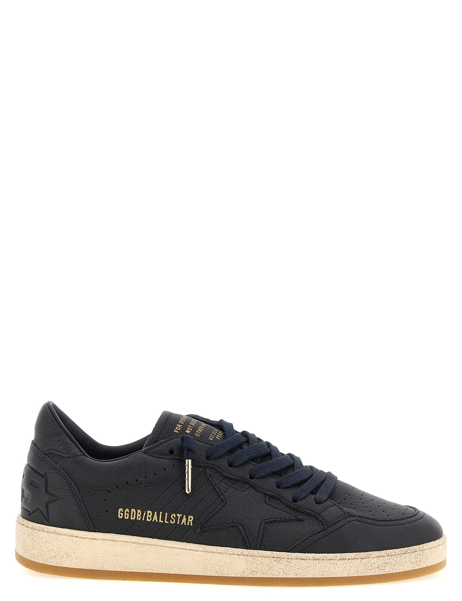 Golden Goose Blue Cow Leather Low Top Sneakers