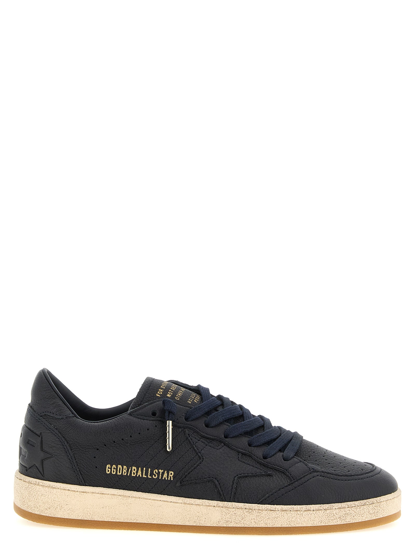 Golden Goose Blue Cow Leather Low Top Sneakers