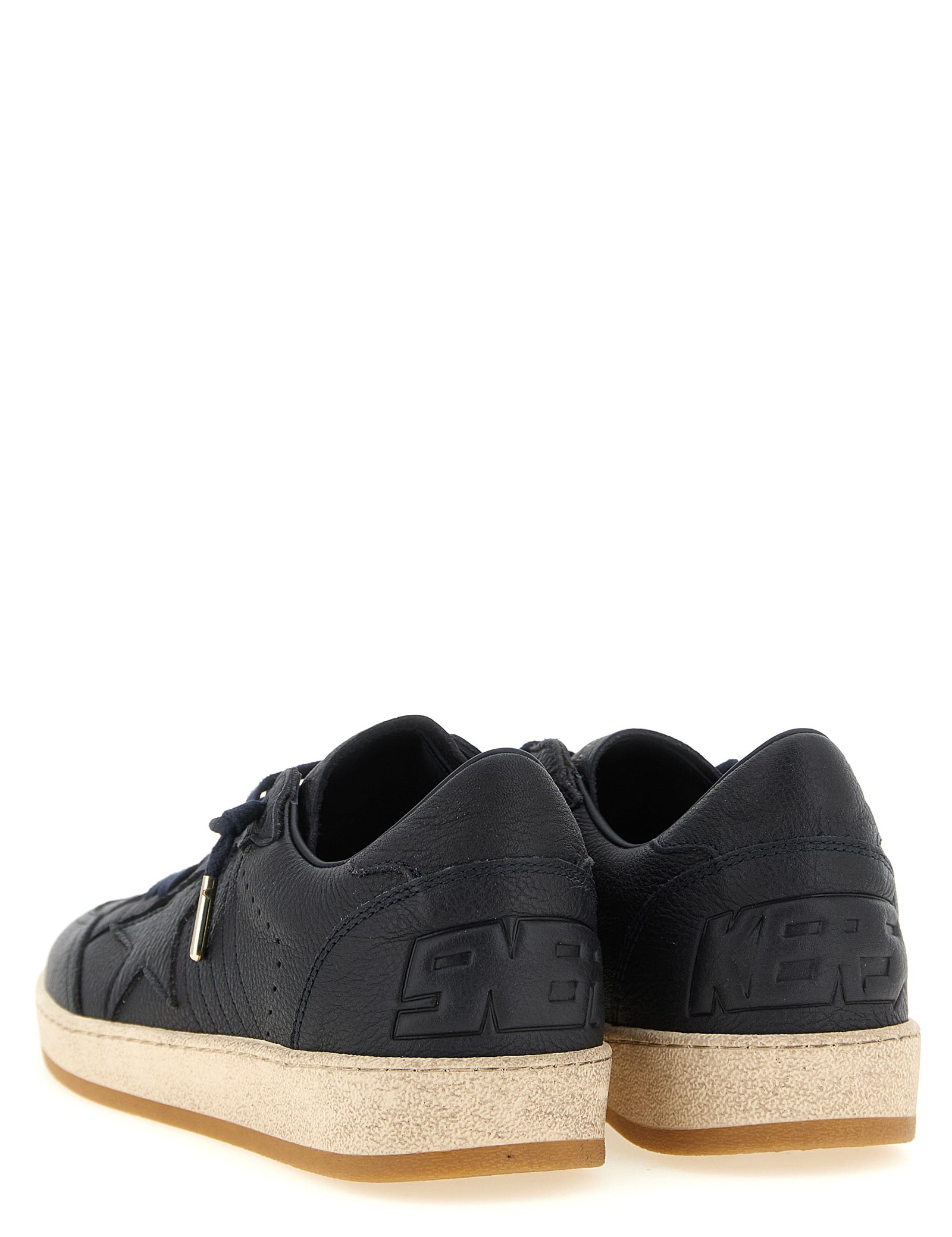 Golden Goose Blue Cow Leather Low Top Sneakers