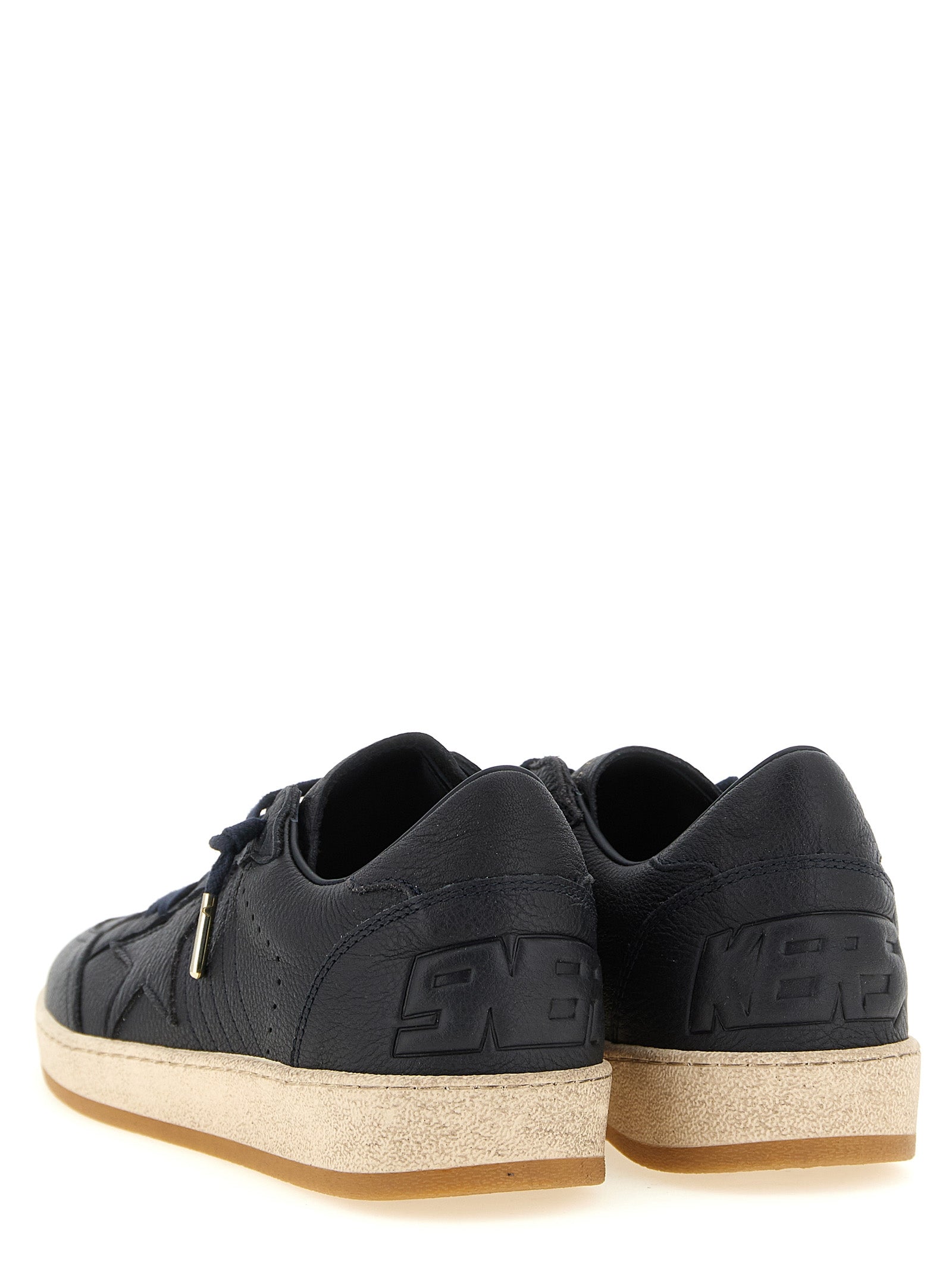 Golden Goose Blue Cow Leather Low Top Sneakers