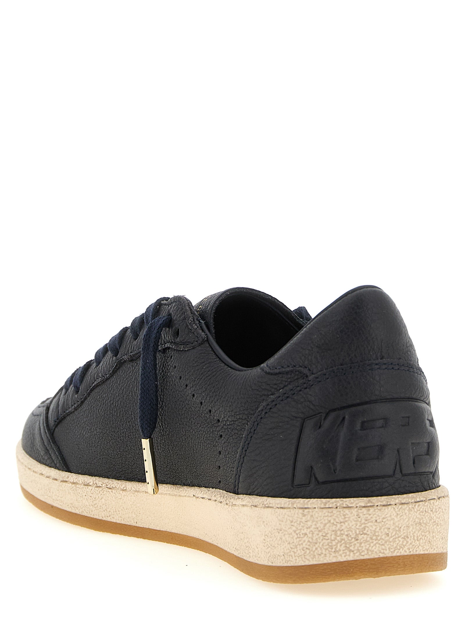 Golden Goose Blue Cow Leather Low Top Sneakers