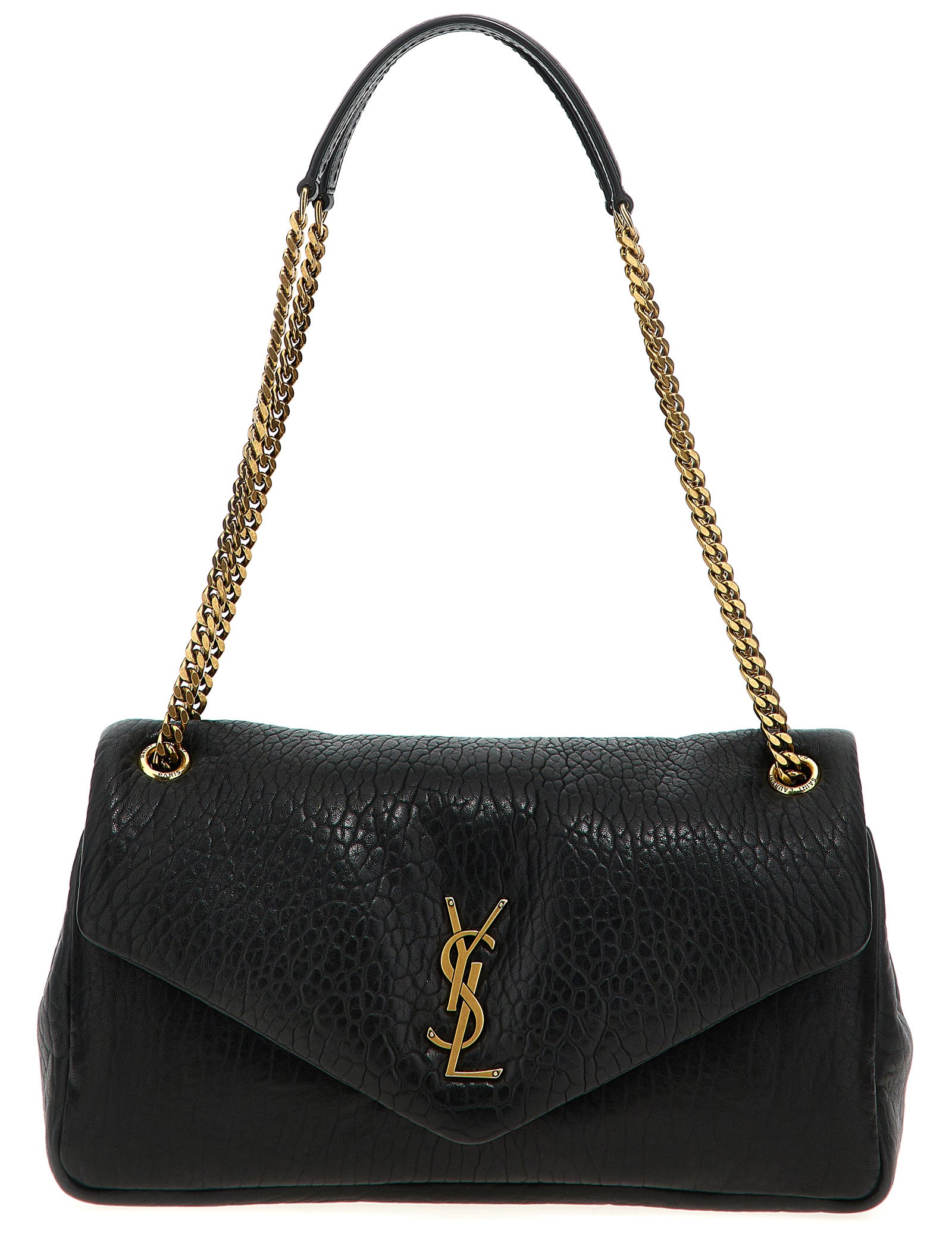 Saint Laurent Black Leather Shoulder Bag
