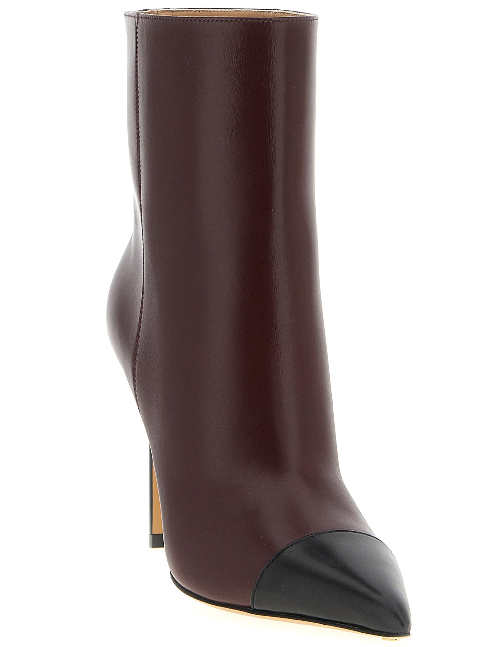 Francesco Russo Bordeaux Goatskin Ankle Boots
