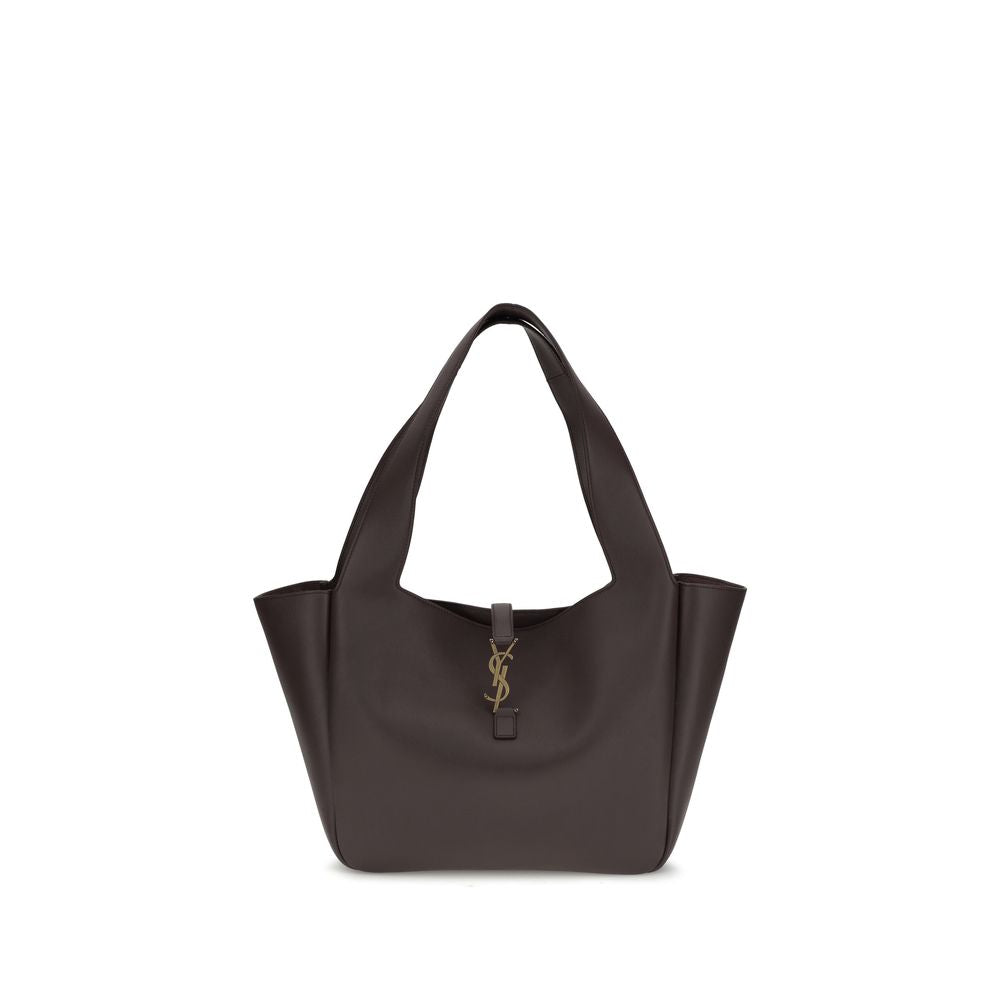 Saint Laurent Brown Calf Leather Shoulder Bag