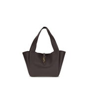 Saint Laurent Brown Calf Leather Shoulder Bag