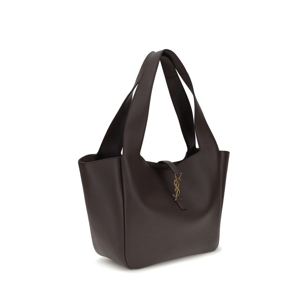 Saint Laurent Brown Calf Leather Shoulder Bag