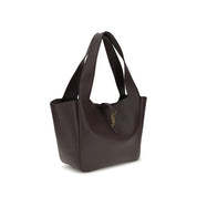 Saint Laurent Brown Calf Leather Shoulder Bag