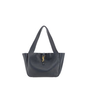 Saint Laurent Black Calf Leather Shoulder Bag