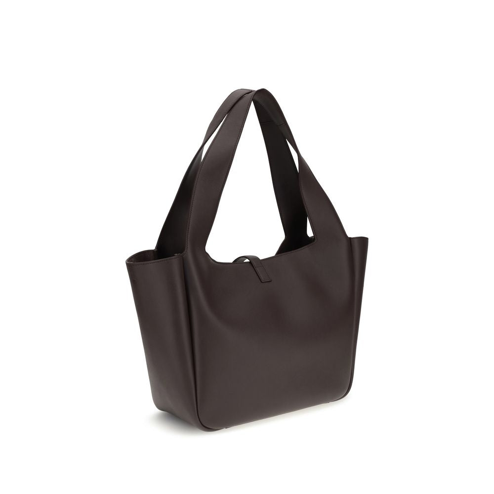 Saint Laurent Brown Calf Leather Shoulder Bag