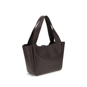 Saint Laurent Brown Calf Leather Shoulder Bag