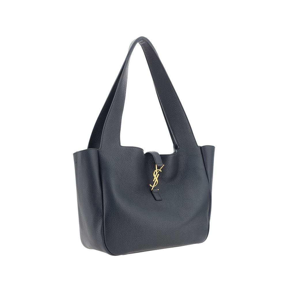 Saint Laurent Black Calf Leather Shoulder Bag