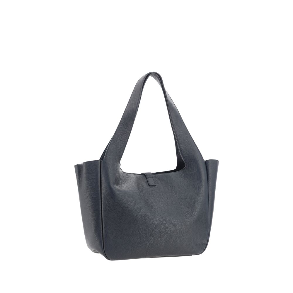 Saint Laurent Black Calf Leather Shoulder Bag