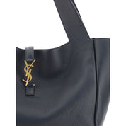 Saint Laurent Black Calf Leather Shoulder Bag