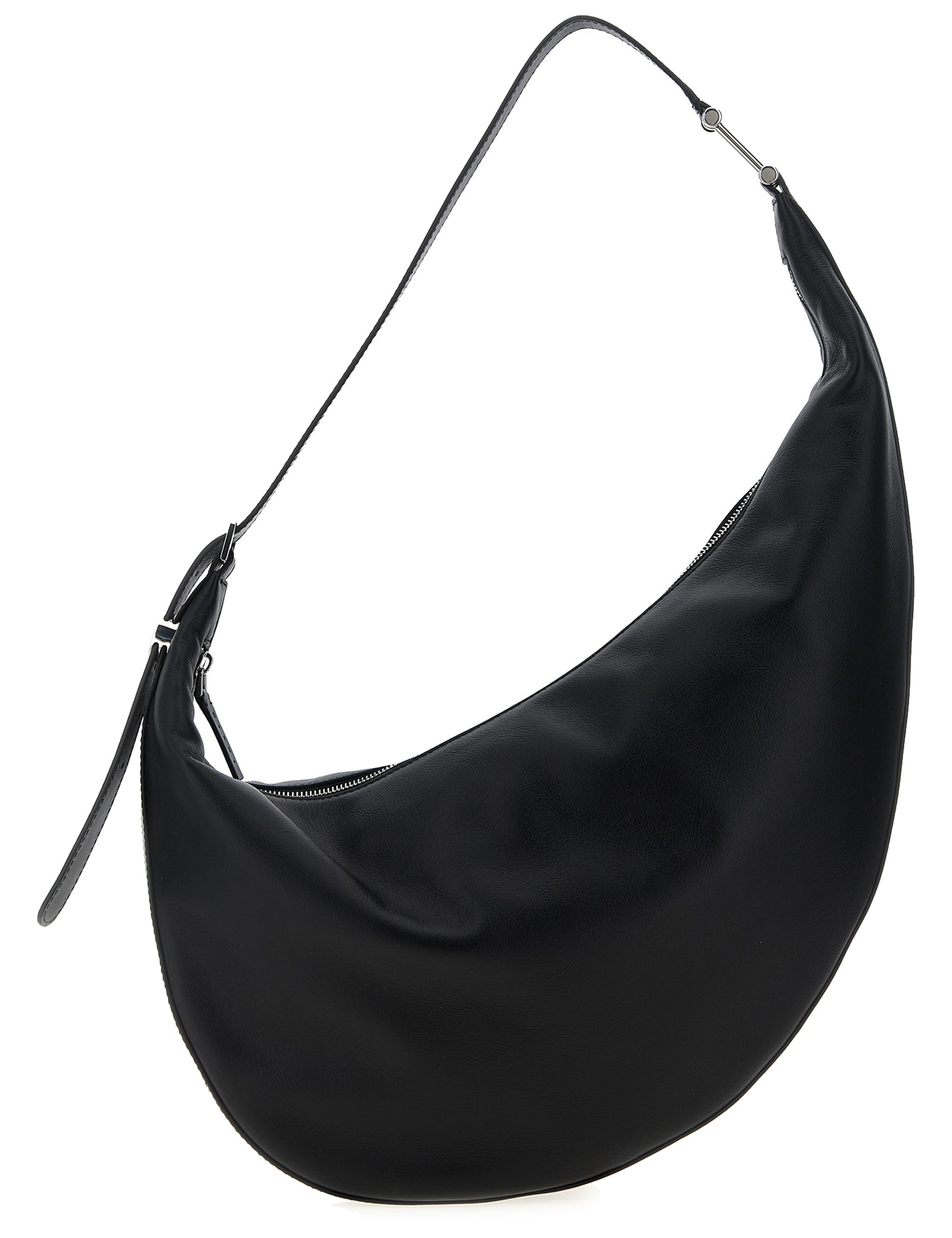 Marni Black Calfskin Hobo Small Shoulder Bag