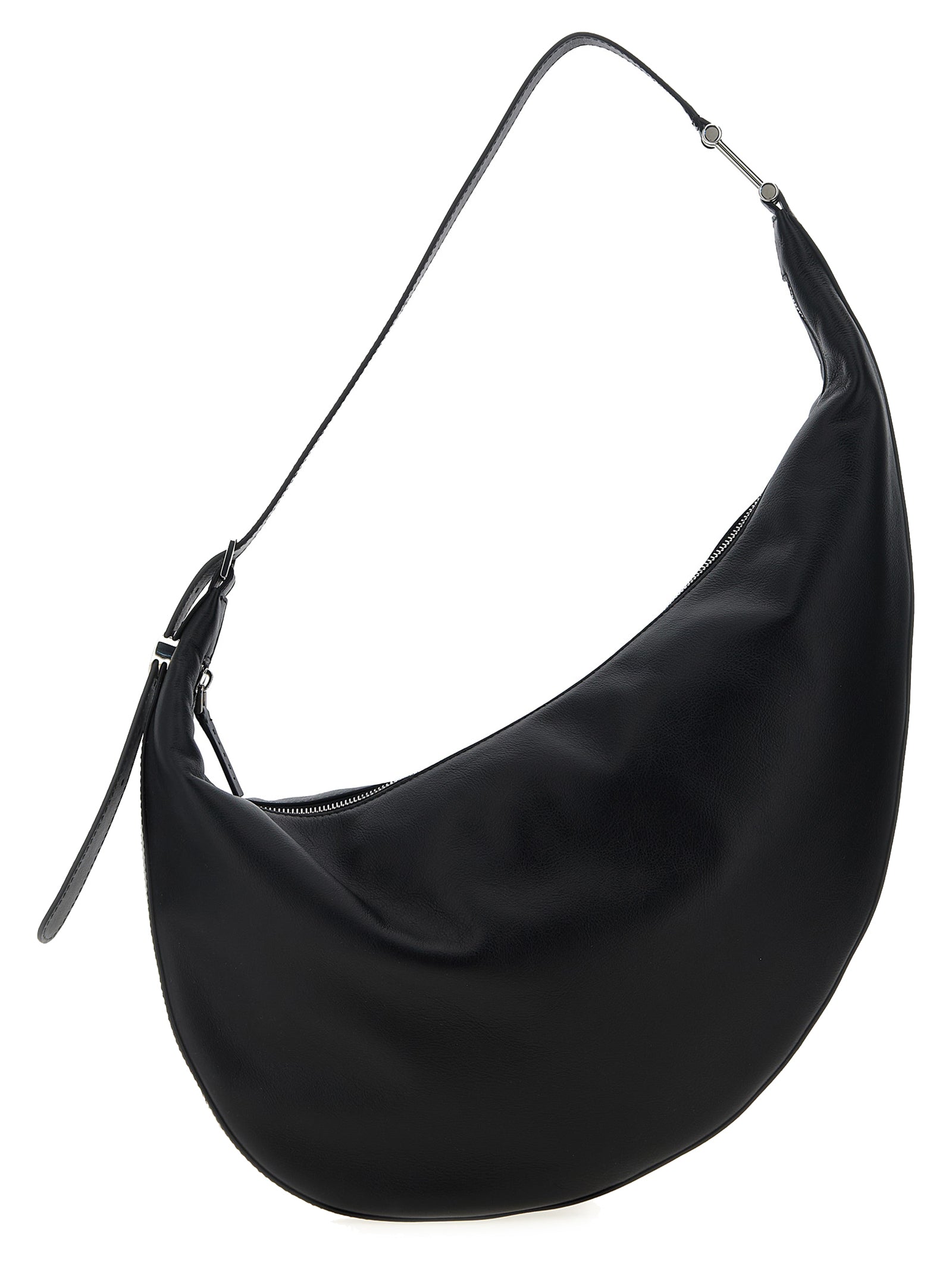 Marni Black Calfskin Hobo Small Shoulder Bag