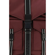 Ganni Bordeaux Recycled Polyamide Backpack