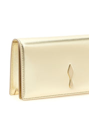 Christian Louboutin Gold Lambskin Clutch Bag