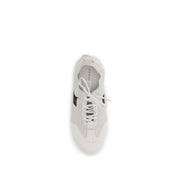 Gucci White Calf Leather Low Top Sneakers