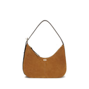Ganni Brown Recycled Polyester Shoulder Bag