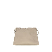Brunello Cucinelli Beige Calf Leather Shoulder Bag
