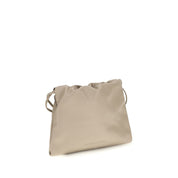 Brunello Cucinelli Beige Calf Leather Shoulder Bag