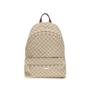 Gucci Beige GG Canvas Tag Backpack