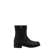 Our Legacy Black Calf Leather Camion Ankle Boots