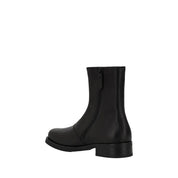 Our Legacy Black Calf Leather Camion Ankle Boots