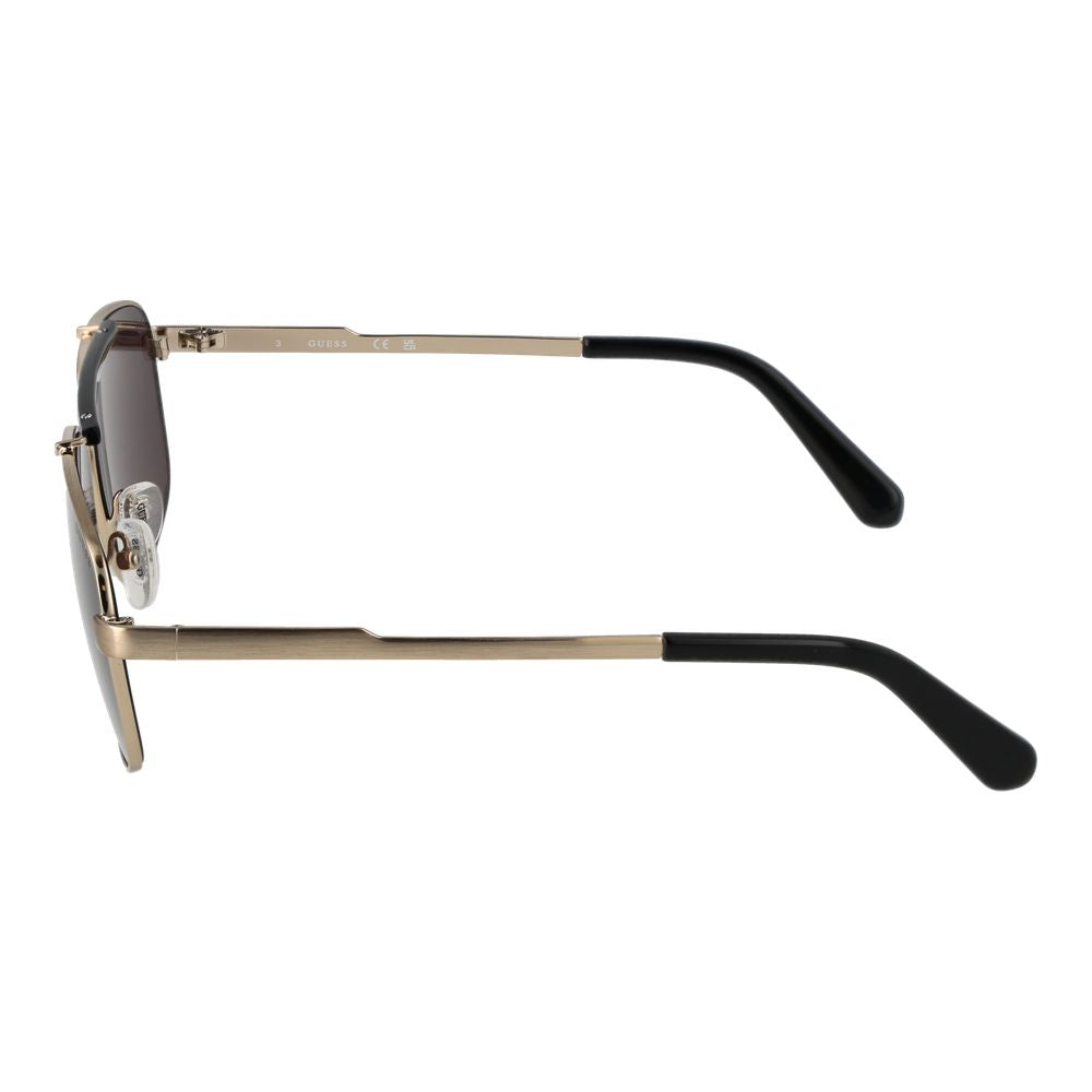 Guess Gold Metal Aviator Sunglasses