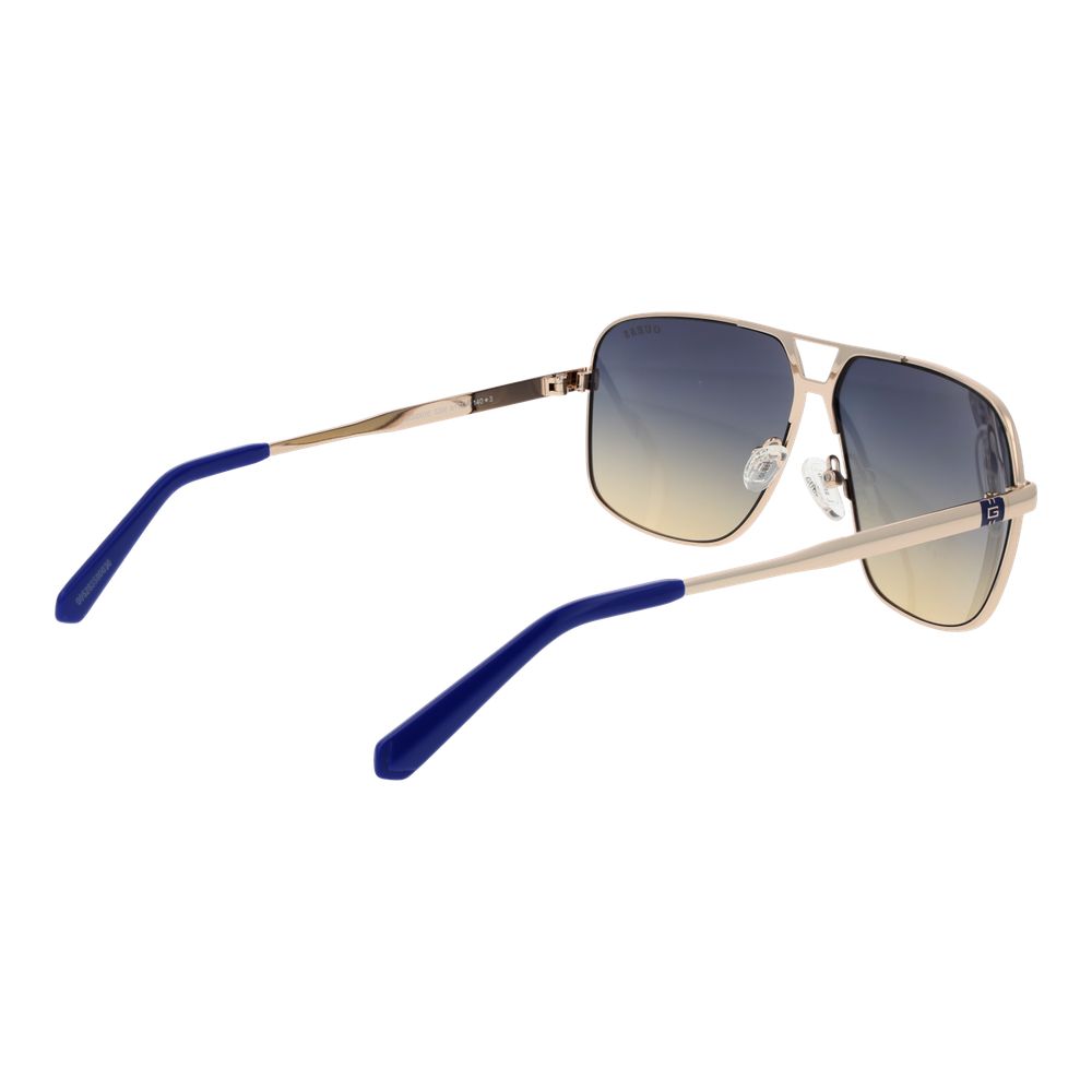 Guess Silver Metal Aviator Sunglasses
