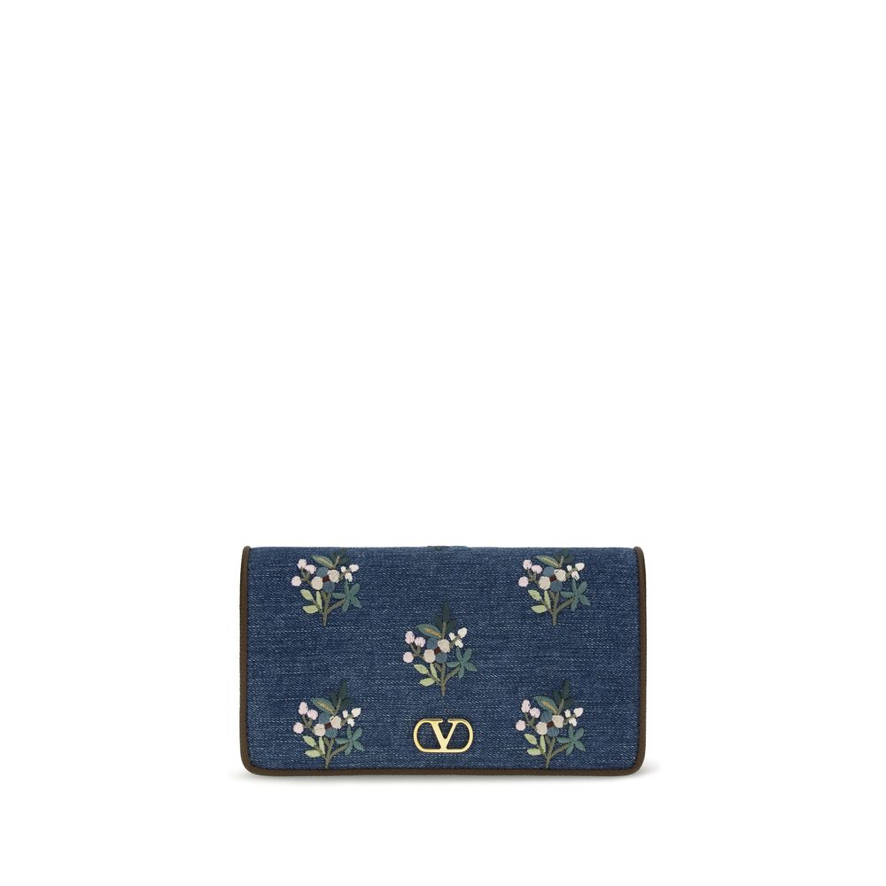 Valentino Garavani Blue Denim Shoulder Bag