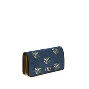 Valentino Garavani Blue Denim Shoulder Bag