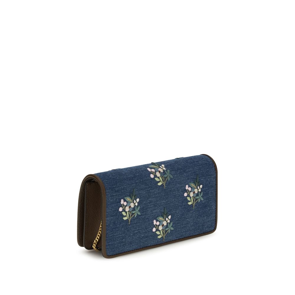 Valentino Garavani Blue Denim Shoulder Bag