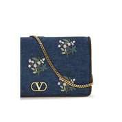 Valentino Garavani Blue Denim Shoulder Bag