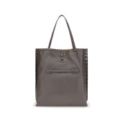 Zanellato Gray Calf Leather Shoulder Bag