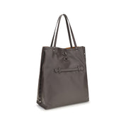 Zanellato Gray Calf Leather Shoulder Bag