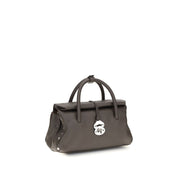 Zanellato Brown Calf Leather Shoulder Bag