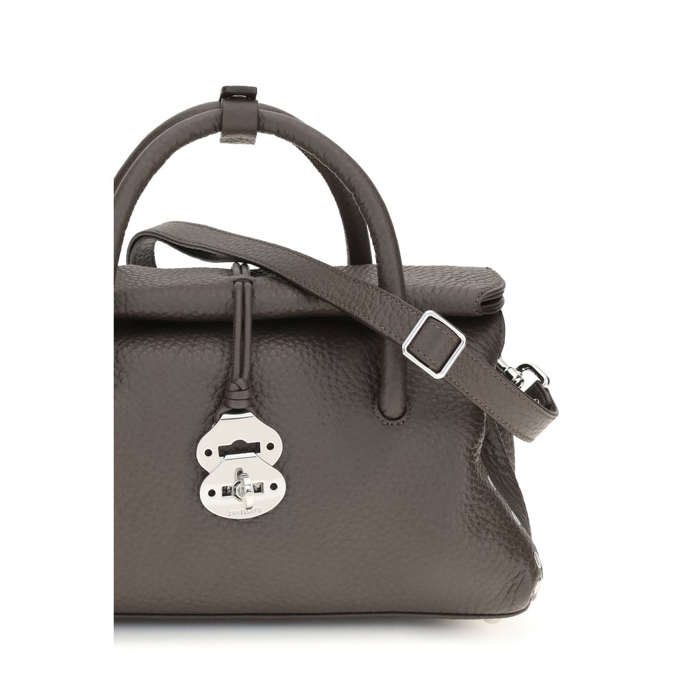 Zanellato Brown Calf Leather Shoulder Bag