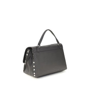 Zanellato Gray Calf Leather Handbag