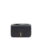 Saint Laurent Black Lambskin Shoulder Bag
