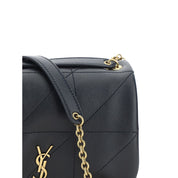 Saint Laurent Black Lambskin Shoulder Bag